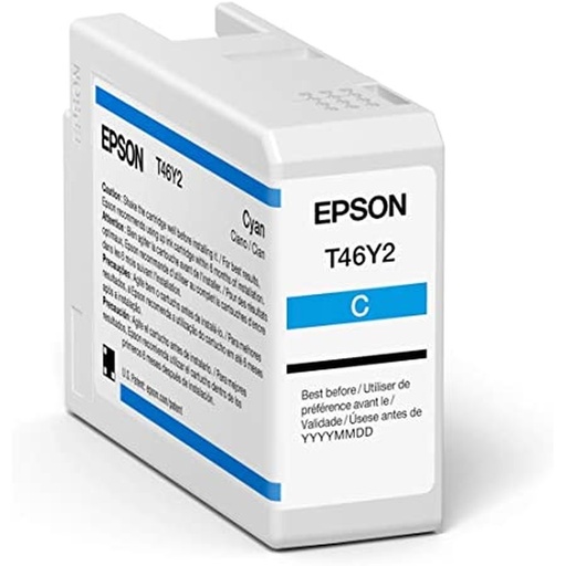 [PRI5603] Cartucho epson modelo t46y cyan, para p900 (50 ml)
