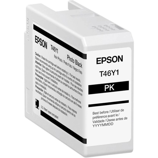 [PRI5604] Cartucho De Tinta Epson UltraChrome Pro10 T46Y Negro 50ml 