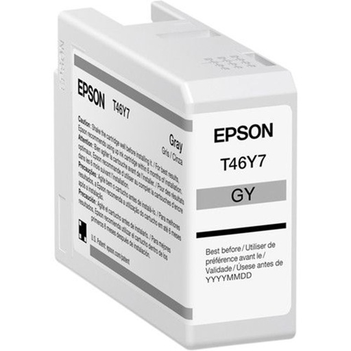 [PRI5611] Cartucho De Tinta Epson UltraChrome Pro10 T46Y Gris 50ml 