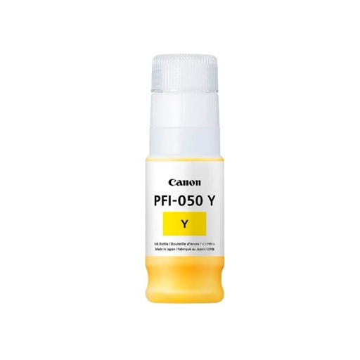 [PRI5619] Tanque De Tinta Canon PFI-050 Amarillo 70ml Para imagePROGRAF TC-20