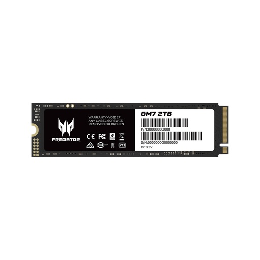 [SSD455] Unidad ssd acer gm7 2tb 7200mb-l/6300mb-e nvme gen4x4