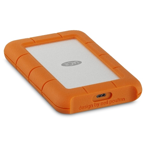 [SNR86887] Disco duro externo 5tb lacie rugged usb-c 2.5 portatil usb 3.1 naranja-plata windows mac contragolpes agua y polvo