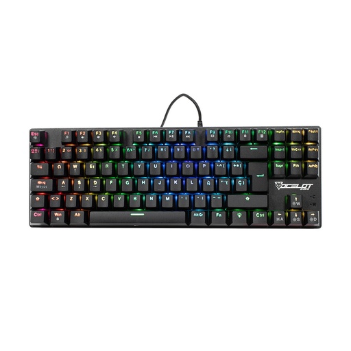 [KNM181702] Teclado Mecánico Gamer Ocelot Gaming OK-TKL2 RGB TKL Switch Red Alámbrico Español