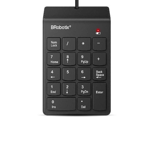 [KNM181705] Teclado Numérico BRobotix 963234 Alámbrico USB