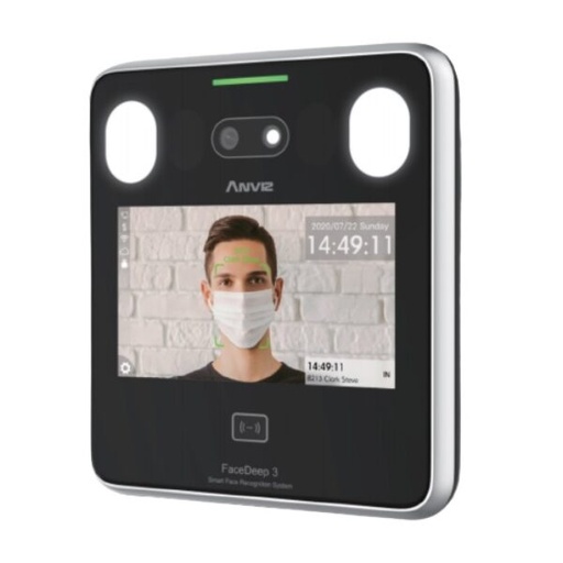 [SEC96063] Control de acceso biométrico anviz an-facedeep3 - reconocimiento facial con cubre boca