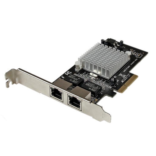 [NET6593] Tarjeta pci express adaptador de red pci express pci-e gigabit ethernet con 2 puertos rj45 de 1gbps y chipset intel i350 - start
