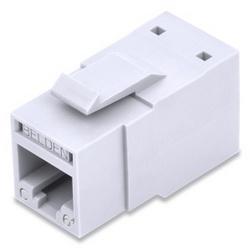 [SEC96080] Conector modular jack rj45 cat6 belden rv6mjkuew-s1 revconnect estilo keyconnect blanco 9 esquema de cableado t568a/b  uso inter
