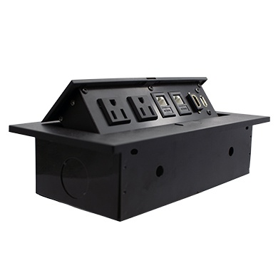 [WIR4719] BRobotix Caja de Montaje 170906, 4 Puertos, Negro