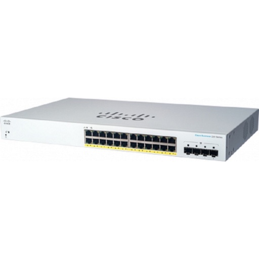 [NET6649] Switch  cisco cbs220-24p-4g-na - blanco