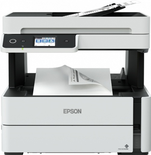 [PRI5676] Multifuncional Epson EcoTank M3180 Blanco y Negro Inyección Tanque De Tinta Inalámbrico Print/Scan/Copy/Fax