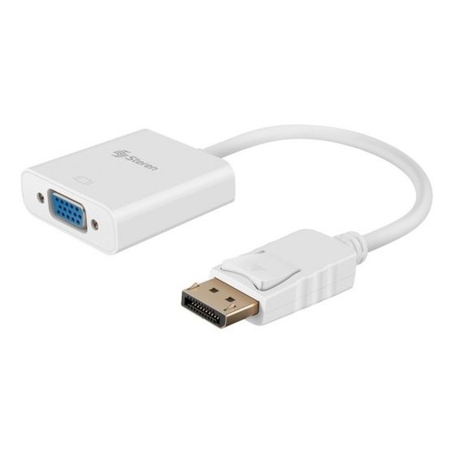 [ACC702428] Adaptador steren displayport a vga color blanco