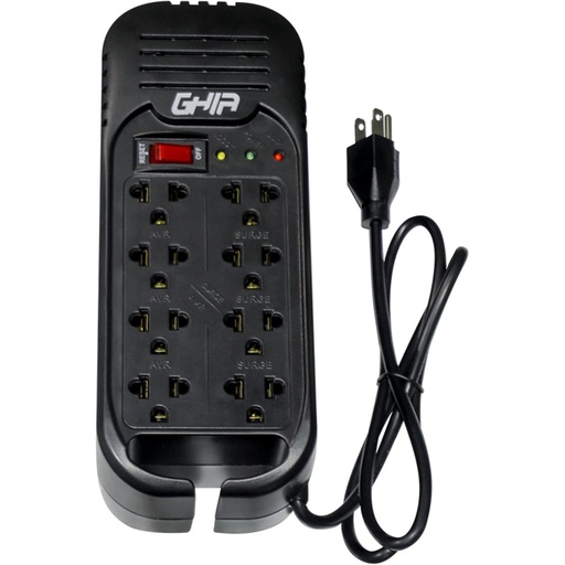 [POW53385] Regulador de Voltaje GHIA GVR-013 600W 1300VA 8 Contactos Uso Domestico