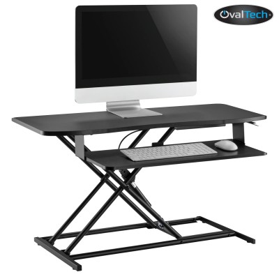 [PRI5800] Estación de trabajo de pie y sentado en dimensiones 950x400mm ovaltech ovdesk-950mm . color negro. peso del producto .176kg. gar