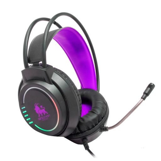 [ACC702468] Audífonos Gamer Necnon NBHG-KIMER Control V RGB Conector 3.5mm Fucsia