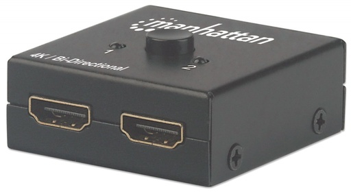 [NET6678] Manhattan Switch Bidireccional HDMI de 2 Puertos, 3x HDMI Hembra, Negro