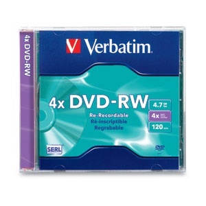 [SNR87086] Dvd-rw verbatim 4.7gb dl+4x single jewel case