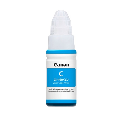 [PRI5817] Tanque De Tinta Canon GI-190 Cian 70ml