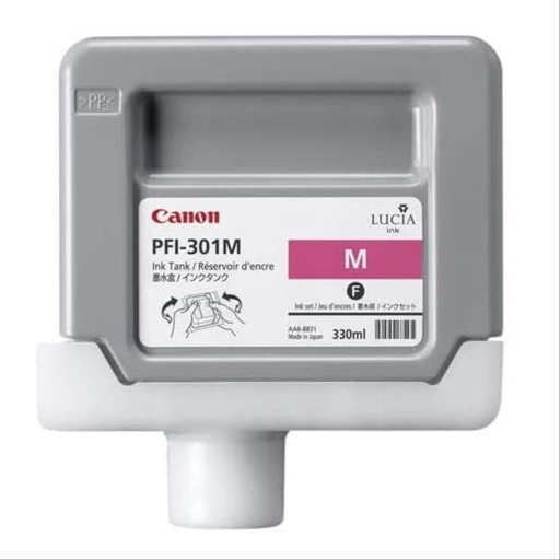 [PRI5841] Tanque De Tinta Canon PFI-301M Magenta Para iPF8000 iPF 9000 iPF 8000S iPF 9000S iPF9100 iPF8100