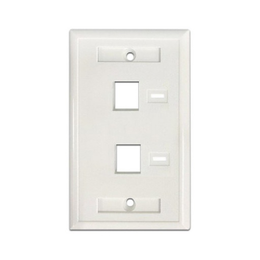 [NET6684] Tapa de Pared Intellinet 772396 2 Perforaciones Para Etiqueta 