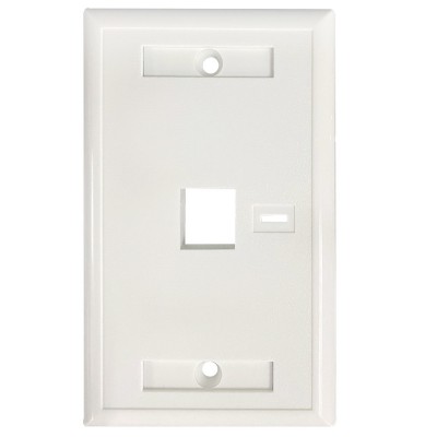 [NET6687] Tapa intellinet para caja 1 perforación etiqueta color blanco