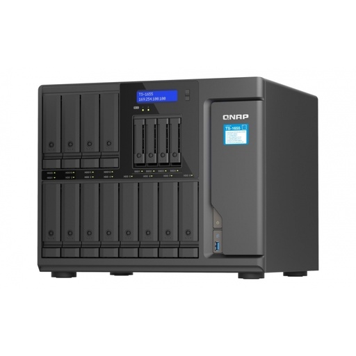 [SNR87111] Nas qnap ts-1655-8g 16 bahias 12 sata de 3,5 + 4 sata de 2,5
