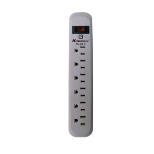 [ACC702591] Supresor Koblenz SS-460-C 460 Joules 6 Contactos Aterrizados Switch On/Off