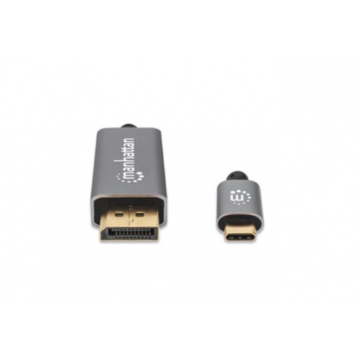 [WIR4745] Cable manhattan adaptador usb-c a displayport-m 8k a 60hz 3m color negro