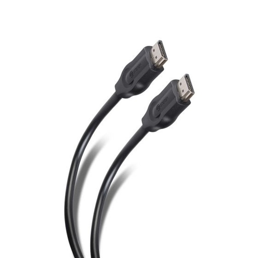[WIR4746] Cable hdmi steren conectores niquelados alta velocidad 90cm color negro