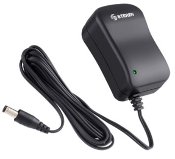 [SEC96221] Eliminador steren regulado 12vcc para cámaras cctv color negro