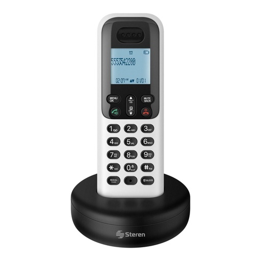 [TEL103970] Teléfono inalámbrico steren dect 6.0 identificador de llamadas alcance hasta 25m