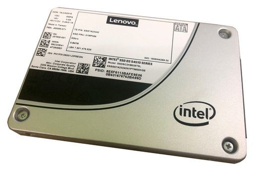 [COM35408] Disco duro lenovo thinksystem servidor 2.5" intel s4510 960gb entry sata 6gb hot swap ssd