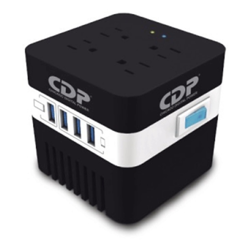 [ACC702643] Regulador CDP con Supresor de Picos AVR 604 300W 600VA 4 Contactos 4x USB