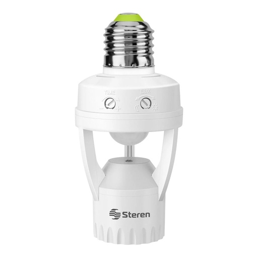 [ELE34795] Socket con Sensor de Movimiento y Luminosidad Steren LAM-055 127V