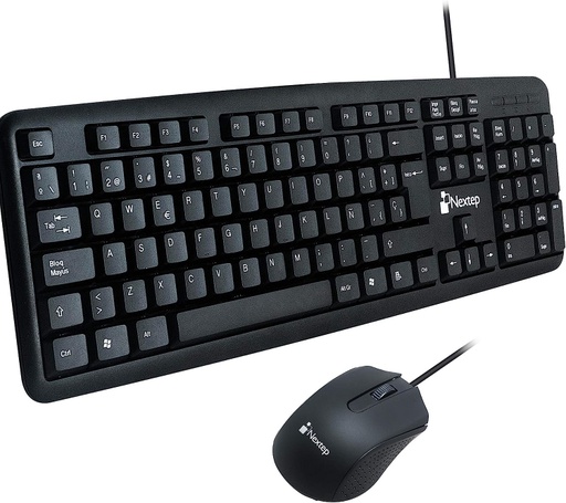 Kit de Teclado y Mouse Nextep NE-416 Alámbrico USB Español