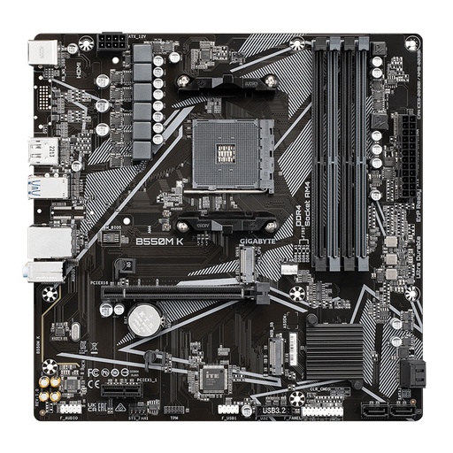 [MOB70308] Tarjeta Madre Gigabyte Micro ATX B550M K S-AM4 AMD B550 HDMI 128GB DDR4 para AMD