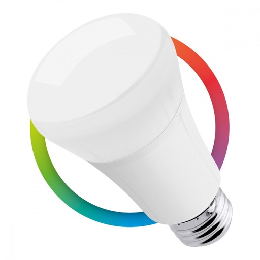 [ELE34819] Foco LED Inteligente Steren SHOME-120 WiFi RGB E27 7W 480 Lúmenes Ahorro de 87% vs Foco Tradicional 55W