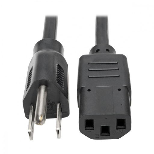 [WIR4759] Cable tripp lite alimentación ca para computara de escritorio nema 5-15p a c13 10a 18awg 6.1m color negro