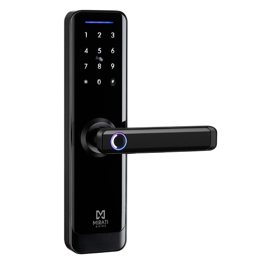 [SEC96269] Cerradura electronica inteligente mirati app 5 mtodos de apertura aplicacin mvil, huella digital, cdigo de pin, llave fsica, tar