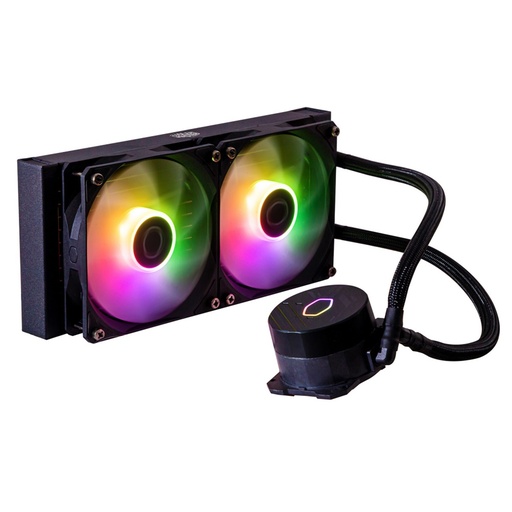 [COO100157] Ventilador Cooler Master MasterLiquid 240L Core ARGB Enfriamiento Líquido para CPU 2 x 120mm 650-1750RPM
