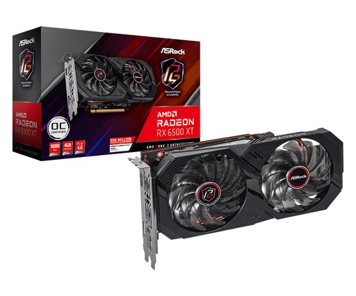 [SEC96279] Tarjeta de Video AMD Radeon RX 6500 XT Asrock Phantom Gaming D 4GB GDDR6 1x HDMI 1x DisplayPort PCI Express 4.0