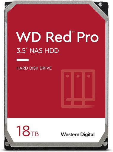 [SNR87191] Disco Duro Para NAS Western Digital WD Red Pro 3.5'' Hasta 24 Bahías 18TB SATA III 6 Gbit/s 7200RPM 512MB Caché