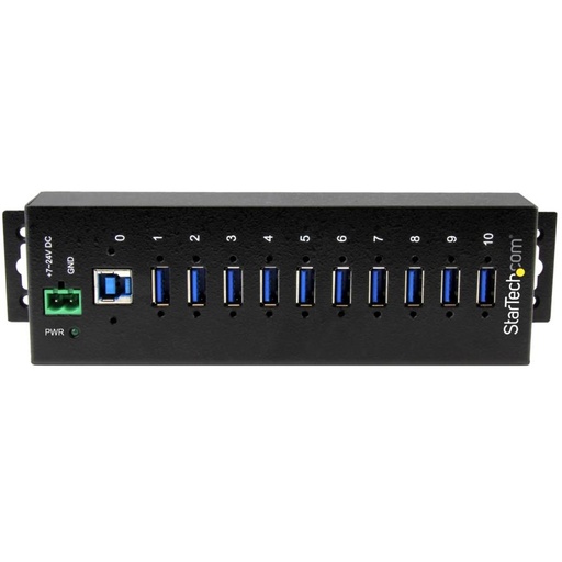 [ACC702862] Hub concentrador industrial usb 3.0 de 10 puertos - hub con proteccion de descargas - startech.com mod. st1030usbm