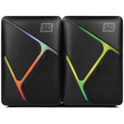 [AUD72061] Bocinas vorago start the game spk-108 rgb sonido 2.0 alimentación usb/3.5mm color negro