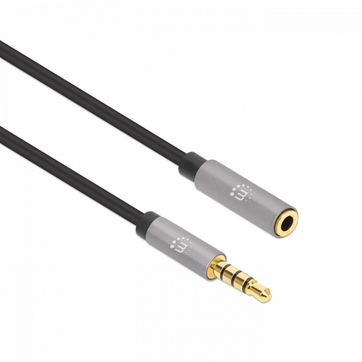 [ACC702895] Cable Extensión Auxiliar Manhattan 356039 3.5mm Macho - 3.5mm Hembra 2 Metros