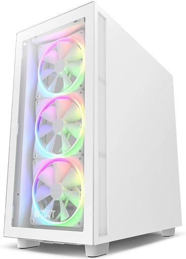[CAB27986] Gabinete NZXT H7 Elite Con Ventana RGB Midi-Tower Mini-ITX/Micro-ATX/ATX/EATX USB 3.0 Sin Fuente Con 4 Ventiladores