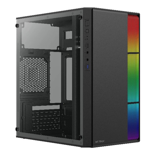 [CAB27989] Gabinete Acteck Fusion II GI440 Con Ventana Micro Tower ATX/ITX/Micro ATX/Mini-ITX USB 2.0/3.0 Con Fuente 500W Sin Ventilador