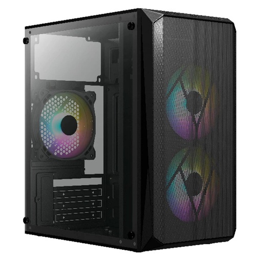 [CAB27990] Gabinete Acteck Doom GI630 Con Ventana Micro-Tower Micro-ATX/Mini-ITX USB 3.0/2.0 Con Fuente 500W 3 Ventiladores RGB