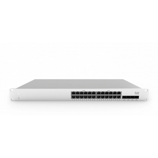 [NET6789] Switch 24 puertos poe cisco meraki 24 x 10 100 1000base-t ethernet rj45, 4 x 1gbe sfp uplink, 2 x stacking ports(uso de licencia