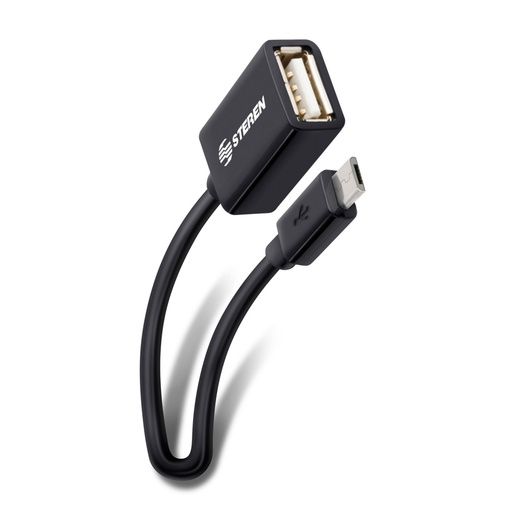 [WIR4777] Cable otg steren para smartpthone android 10cm color negro