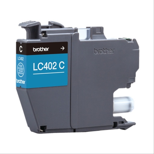 [PRI6553] Cartucho De Tinta Brother LC402C Cian Rinde 550 Páginas